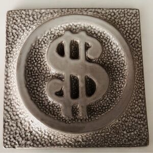 Jonathan Adler ceramic  $ Sign trivet coaster hot plate Decorative tile